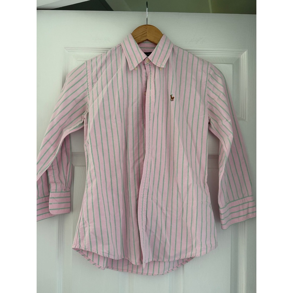 Ralph Lauren Kids Button Down Collared Striped Shrit Preppy